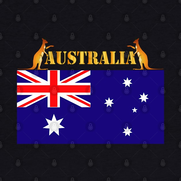 Flag - Australia w 2 Roo w Txt by twix123844